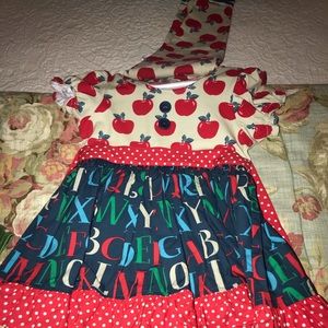 Apples and alphabet matching set